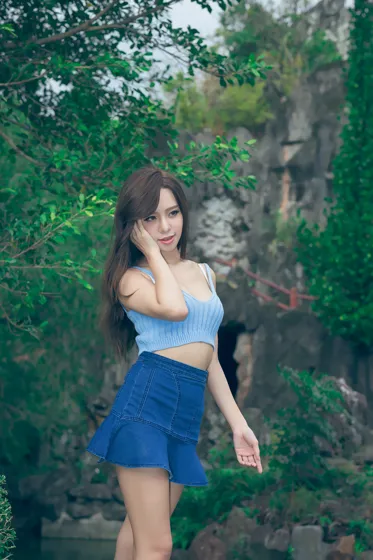 [Mzsock] NO.080 Yanxi denim miniskirt street photography#[40P]-4