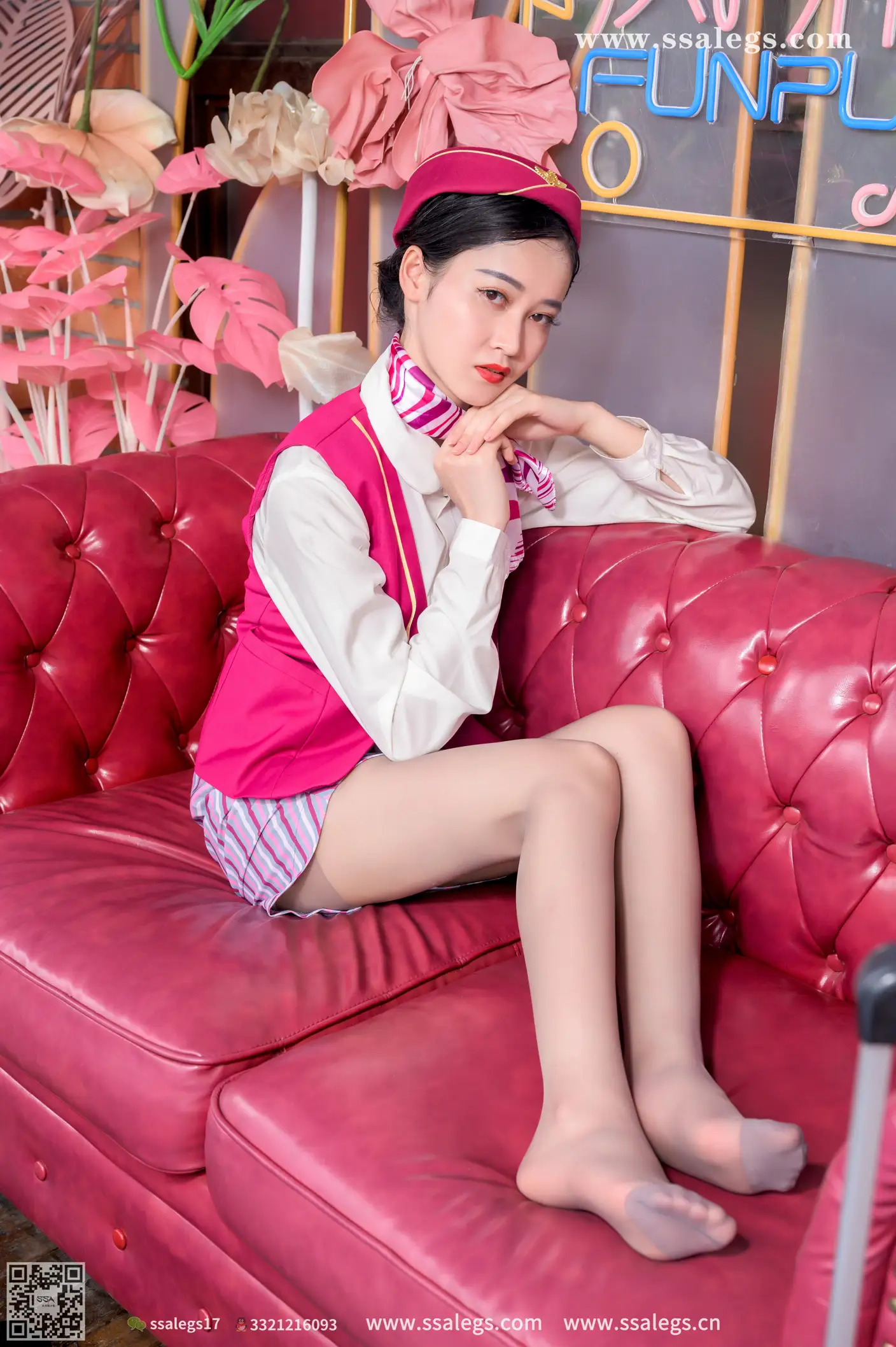 [Mzsock] NO.436 Her stewardess dream (below) silk club#[127P]-108