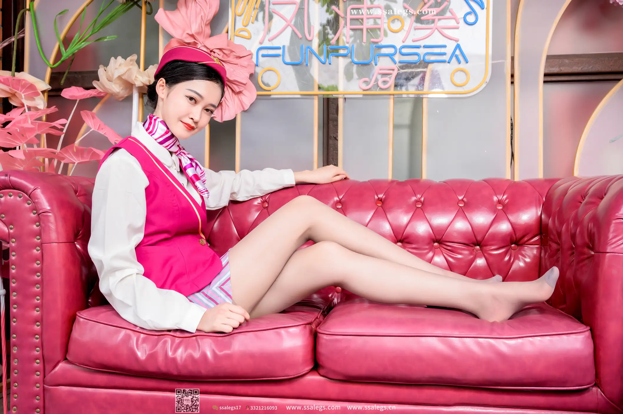 [Mzsock] NO.436 Her stewardess dream (below) silk club#[127P]-92